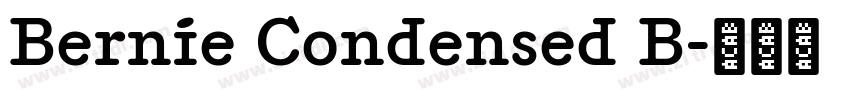 Bernie Condensed B字体转换